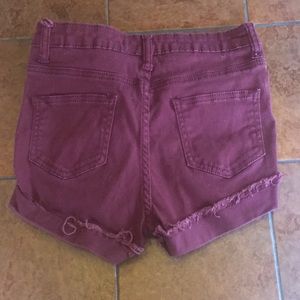 Maroon shorts